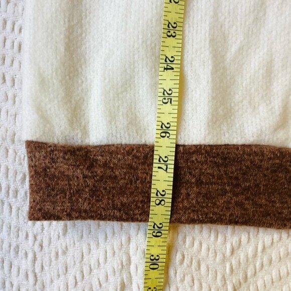 White Birch Brown & White Two Tone Hoodie Soft & Cozy Size XL - Picture 6 of 6